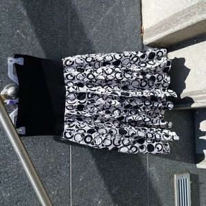 Black and white skirt